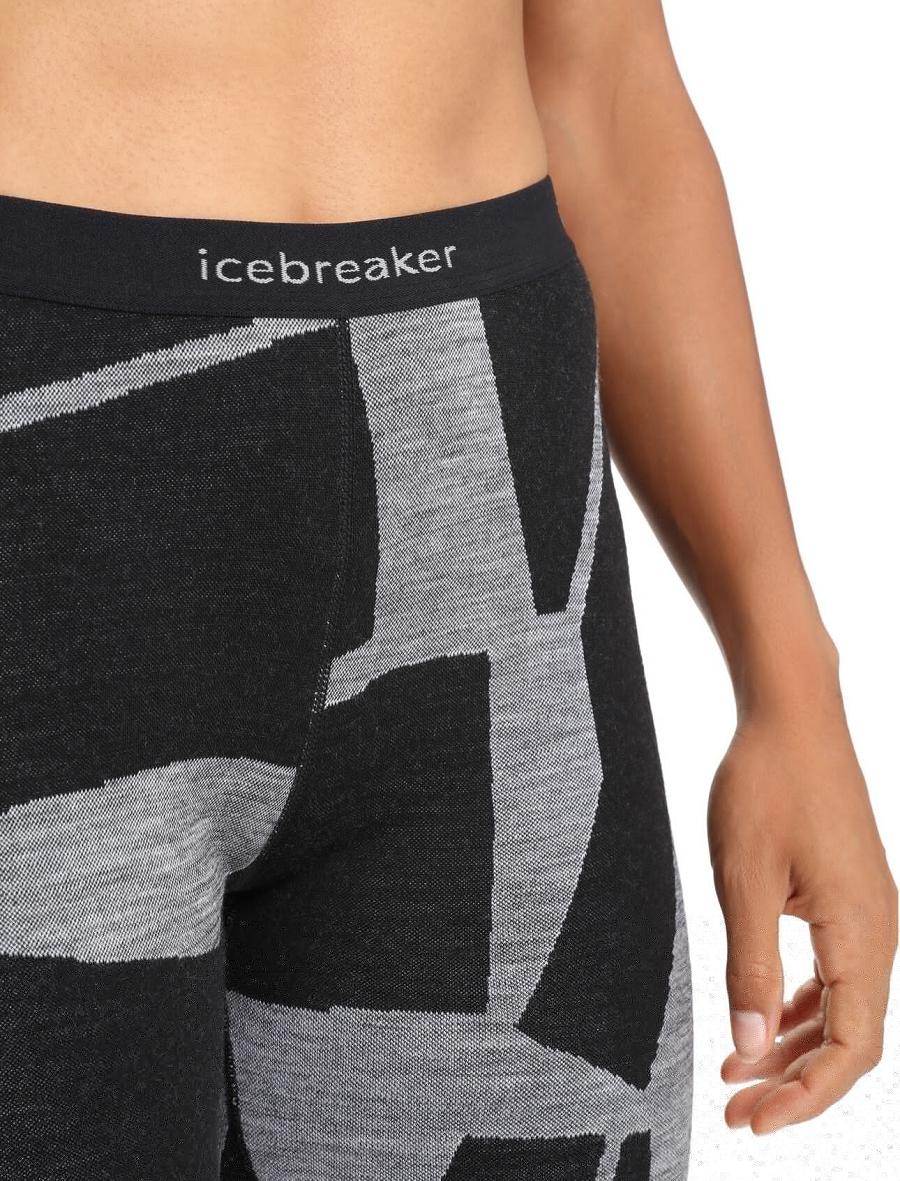 Base Layers Icebreaker Merino 250 Vertex Thermal Leggings Fractured Landscapes Damskie Czarne | PL 1068FDNM